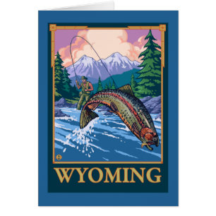 Escenario de pesca de mosca - Wyoming
