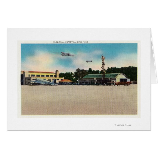 Escenario del campo de aterrizaje del aeropuerto m (Anverso (Horizontal))