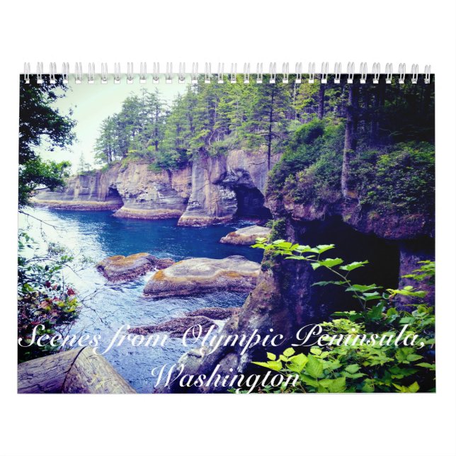 Escenas de la península Olímpica, calendario de 12 (Tapa)