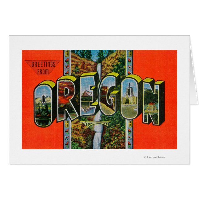 Escenas de letras grandes de Oregón (Anverso (Horizontal))