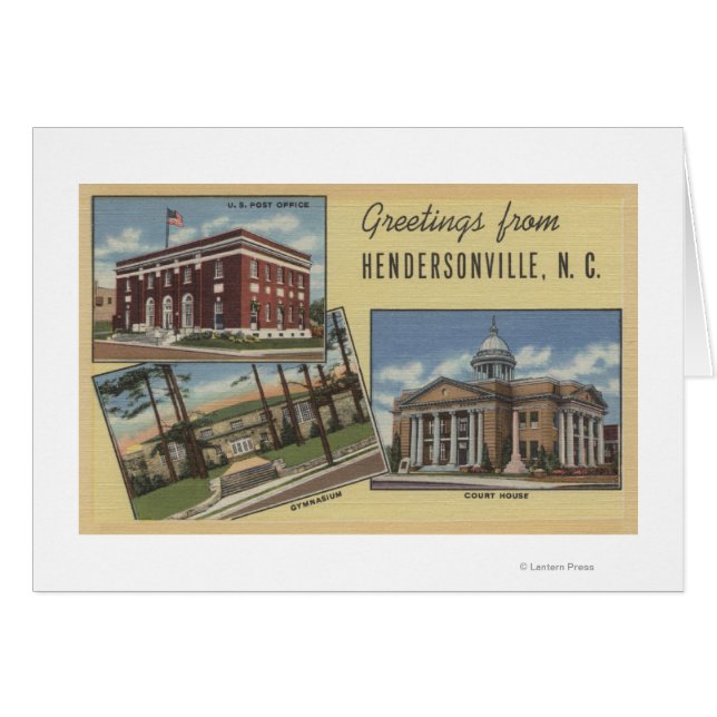 Escenas de letras grandes - Hendersonville, NC (Anverso (Horizontal))