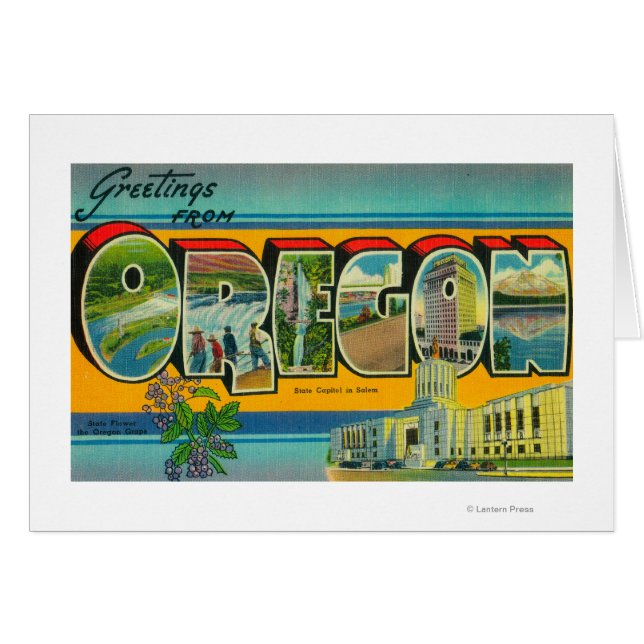 Escenas de letras grandes Oregon 3 (Anverso (Horizontal))