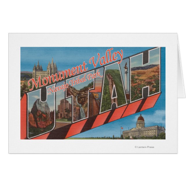 Escenas de letras grandes - Valle de monumentos, U (Anverso (Horizontal))