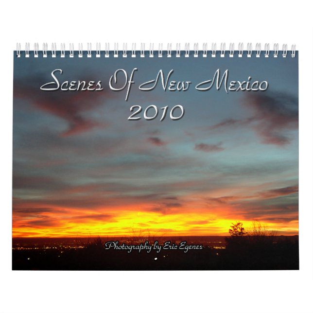 Escenas del calendario de New México 2010 (Tapa)