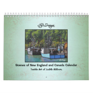 Escenas del calendario de Nueva Inglaterra y Canad