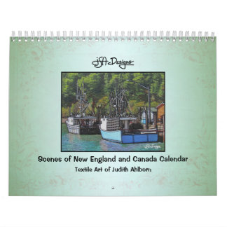 Escenas del calendario de Nueva Inglaterra y Canad