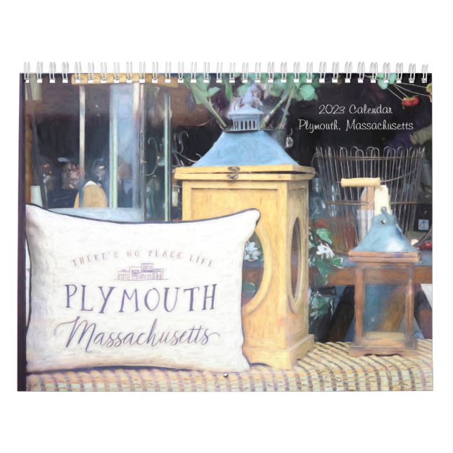 Escenas del calendario de Plymouth Massachusetts (Tapa)