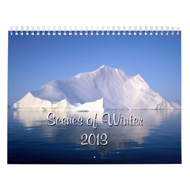 Escenas del calendario invernal 2013 (Tapa)