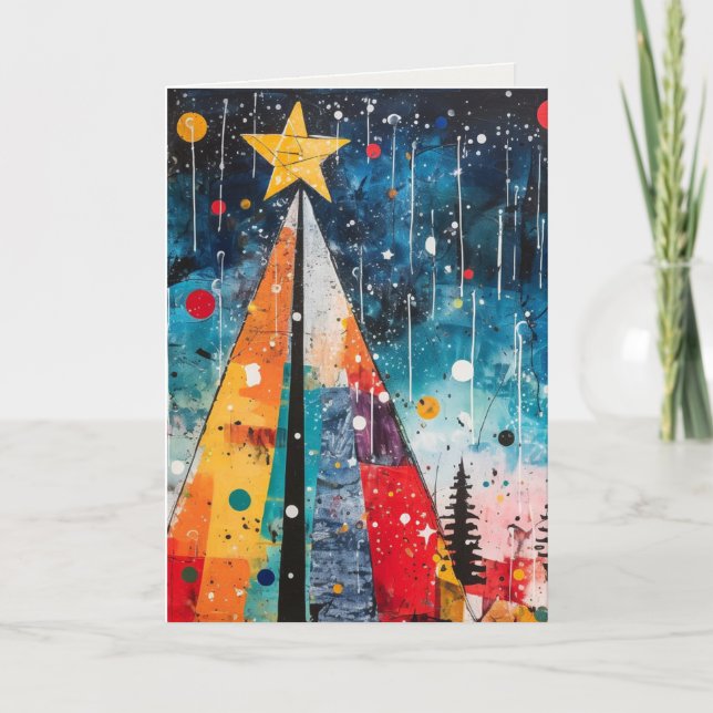 Escenas únicas de árbol de Navidad (Anverso)