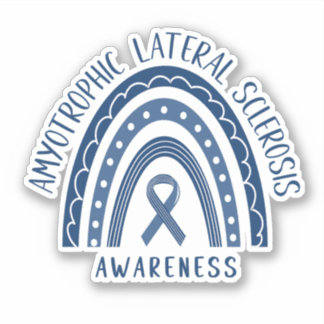 Esclerosis Lateral Amiotrófica ALS Pegatina Arcoir