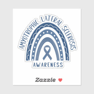 Esclerosis Lateral Amiotrófica ALS Pegatina Arcoir