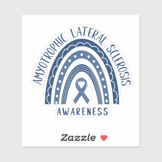 Esclerosis Lateral Amiotrófica ALS Pegatina Arcoir (Hoja)