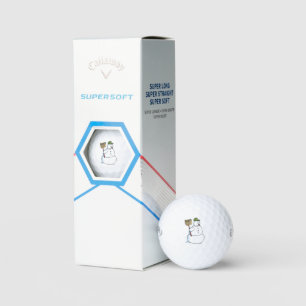 Escoba Snowman Callaway Bolas de golf Supersoft 3