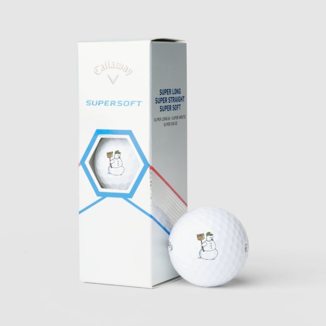 Escoba Snowman Callaway Bolas de golf Supersoft 3  (Embalaje)