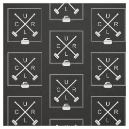 Escobas cruzadas que encrespan la tela - blanco y