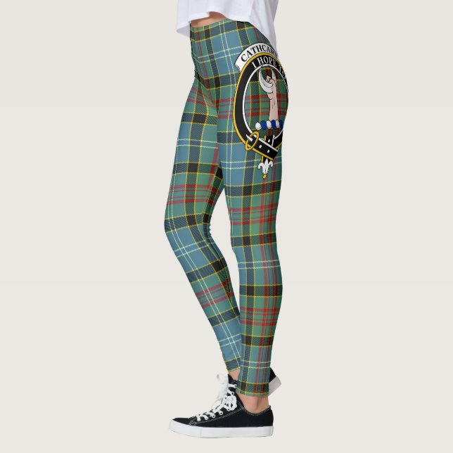 Escocés Catártico Escudo Tartán Mujeres Leggings (Izquierda)