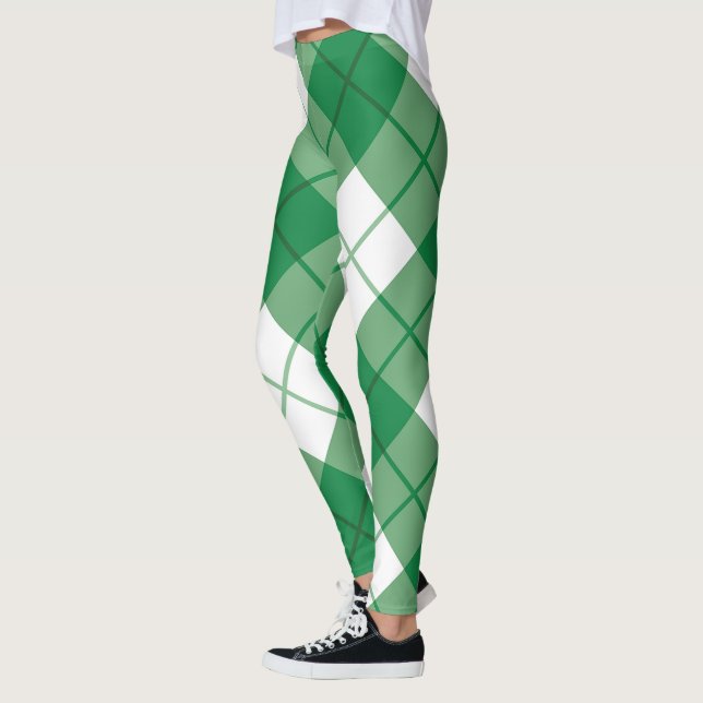 Escocés Clan Bias Tartan Women Leggings (Izquierda)
