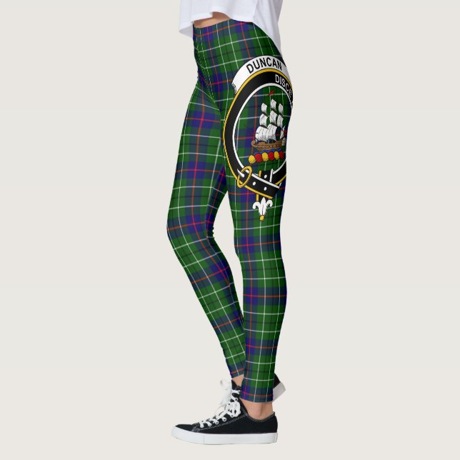 Escocés Clan Duncan Escudo Tartan Women Leggings (Izquierda)