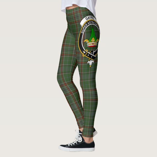 Escocés Clan Gayre Escudo Tartán Mujeres Leggings (Izquierda)
