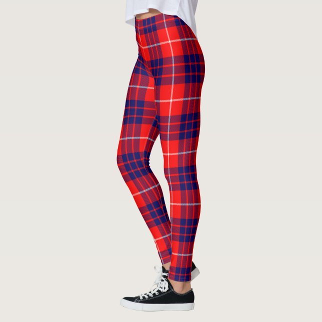 Escocés Clan Hamilton Tartan Women Leggings (Izquierda)