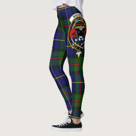 Escocés Clan MacLeod Escudo Tartán Mujeres Legging