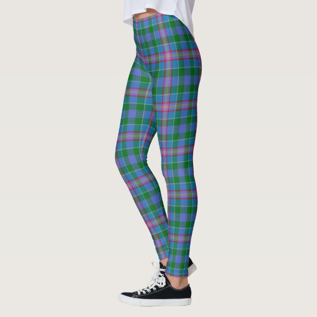 Escocés Clan Pitcairn Tartan Mujeres Leggings (Izquierda)