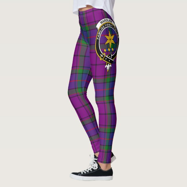 Escocés Clan Wardlaw Escudo Tartan Women Leggings (Izquierda)