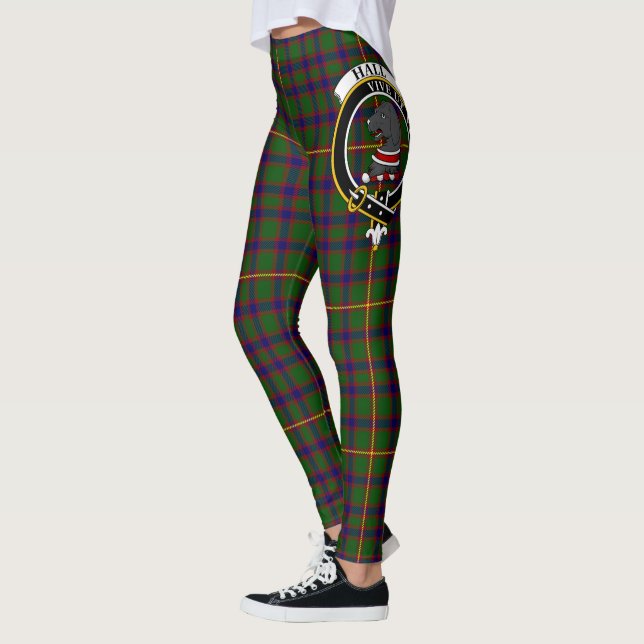 Escocés Escudo del Clan Hall Tartan Women Leggings (Izquierda)