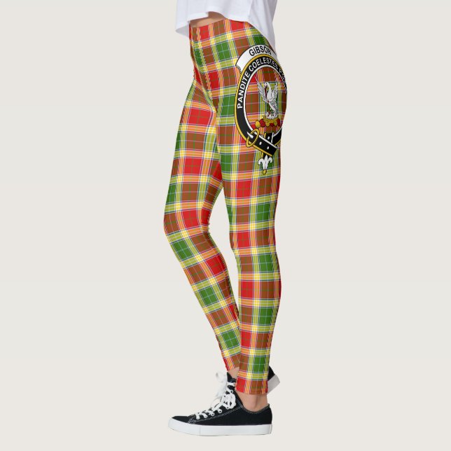 Escocés Gibson Escudo Tartan Women Leggings (Izquierda)