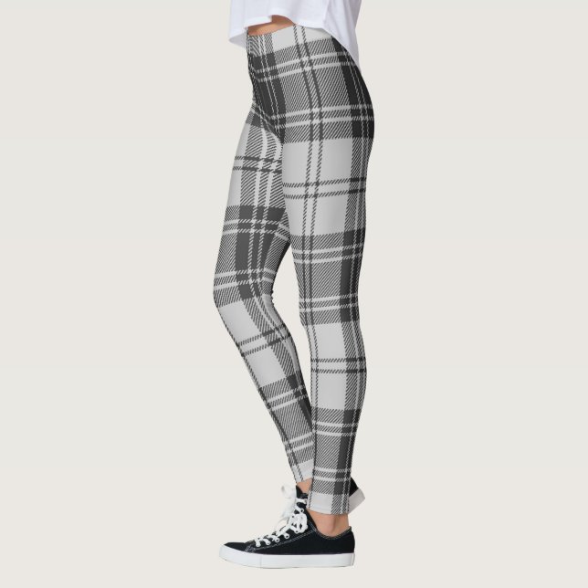 Escocés Glen Gray Tartan Women Leggings (Izquierda)