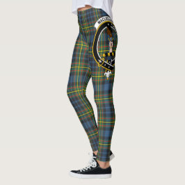Escocés MacLellan Escudo Tartán Mujeres Legging