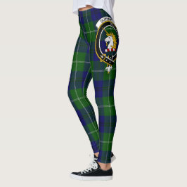 Escocés Oliphant Escudo Tartán Mujeres Leggings