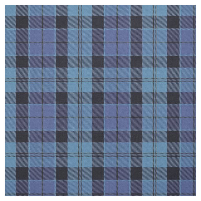 Escocés tela escocesa azul y negra de Strathclyde (Retal)