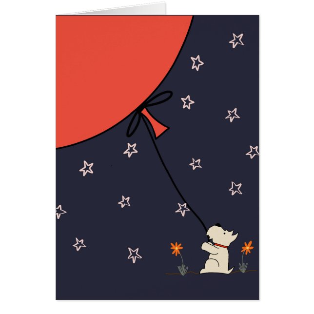 Escocés y el globo rojo grande (Frente)