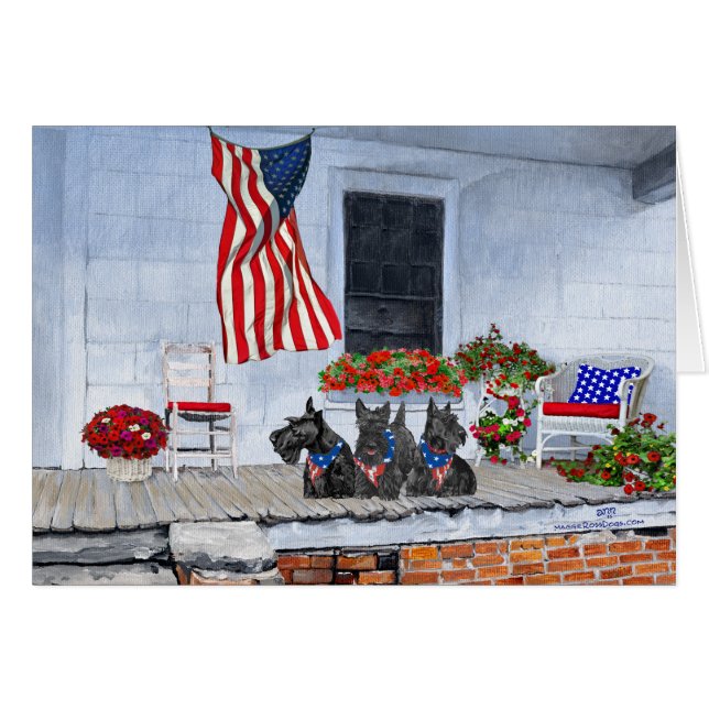 Escoceses patriotas esperan el gran desfile (Anverso (Horizontal))