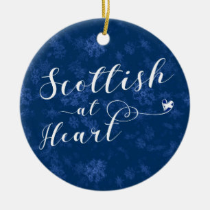 Escocia al corazón, adorno de árbol de Navidad