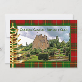Escocia Burnett Clan, tarjeta de vacaciones Gold T