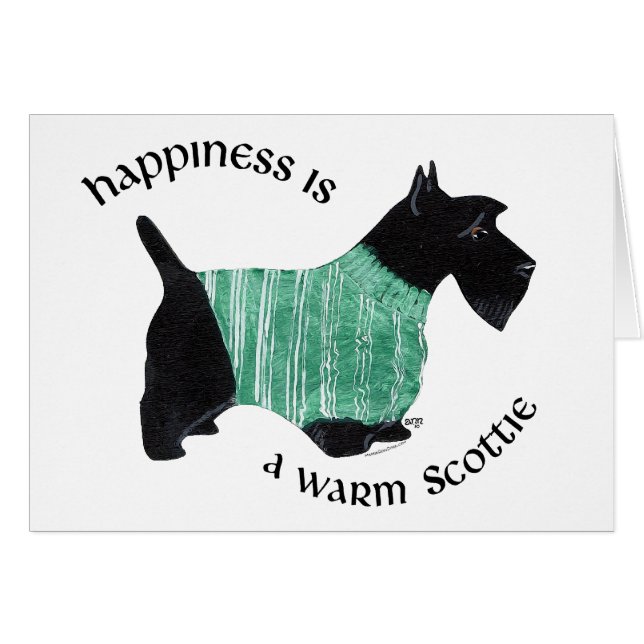 Escocia con suéter rayado verde (Anverso (Horizontal))