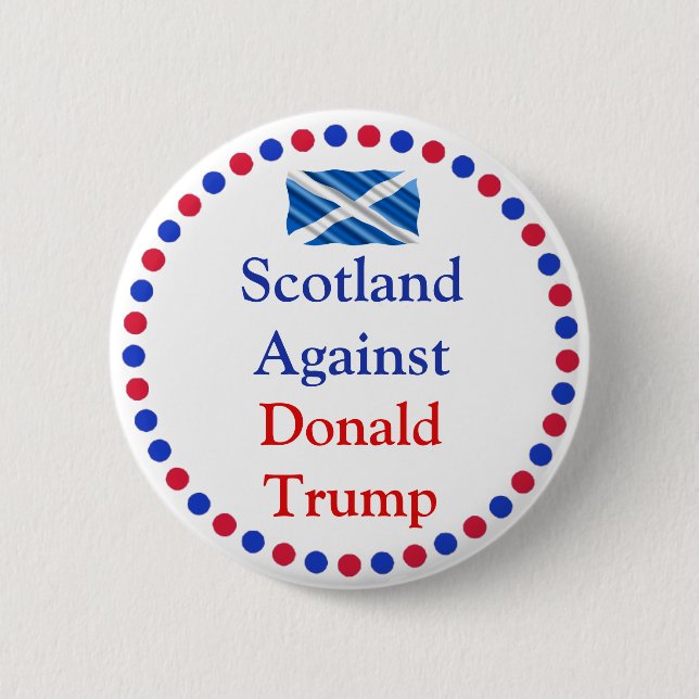 Escocia contra el botón Donald Trump (Anverso)