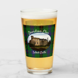 Escocia Davidson Clan Castle Tartan Family Glass
