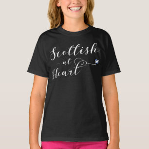 Escocia en la camiseta del corazón