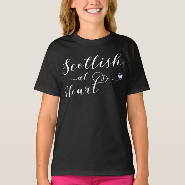Escocia en la camiseta del corazón (Anverso)
