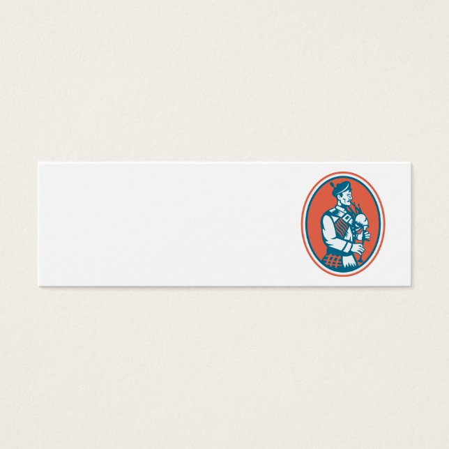 Escocia Escocesa Bagpipes Retro (Frente)