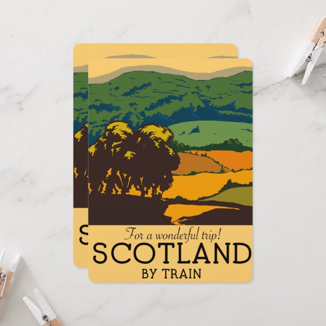 Escocia "¡Para un viaje maravilloso!" (Anverso/Reverso In Situ)
