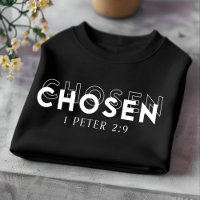 Escogida para hombres y mujeres camiseta cristiana