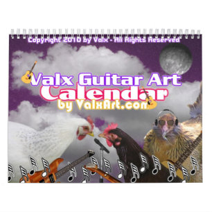 Escoja este calendario de ValxArt de la guitarra