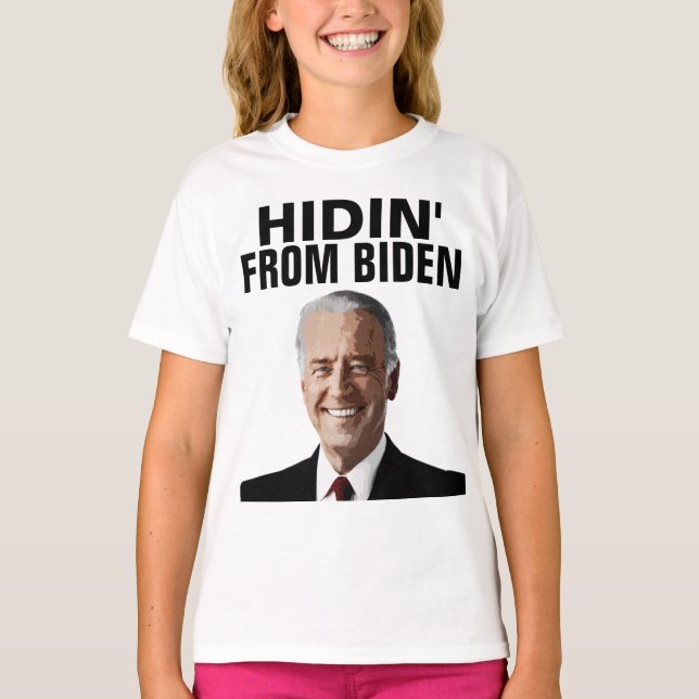 ESCONDIDO DE Camisetas DE NIÑOS BIDEN (Anverso)