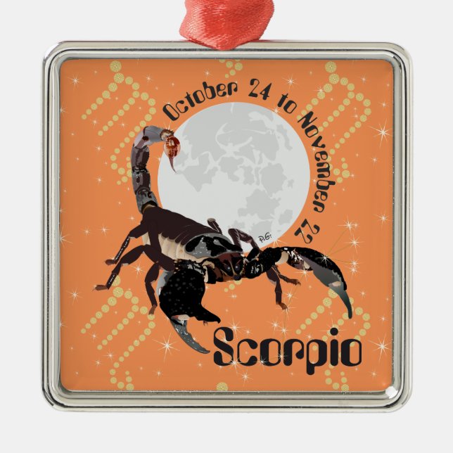 Escorpio 24 de octubre a 22 de noviembre Ornamento (Frente)