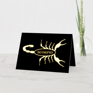 Escorpio Black Scorpion Signo del Zodiaco Cumpleañ