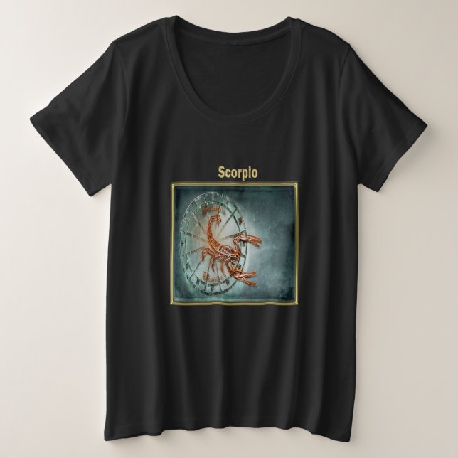 Escorpio Diseño de Astrología Zodiaca Horoscopio (Anverso del diseño)